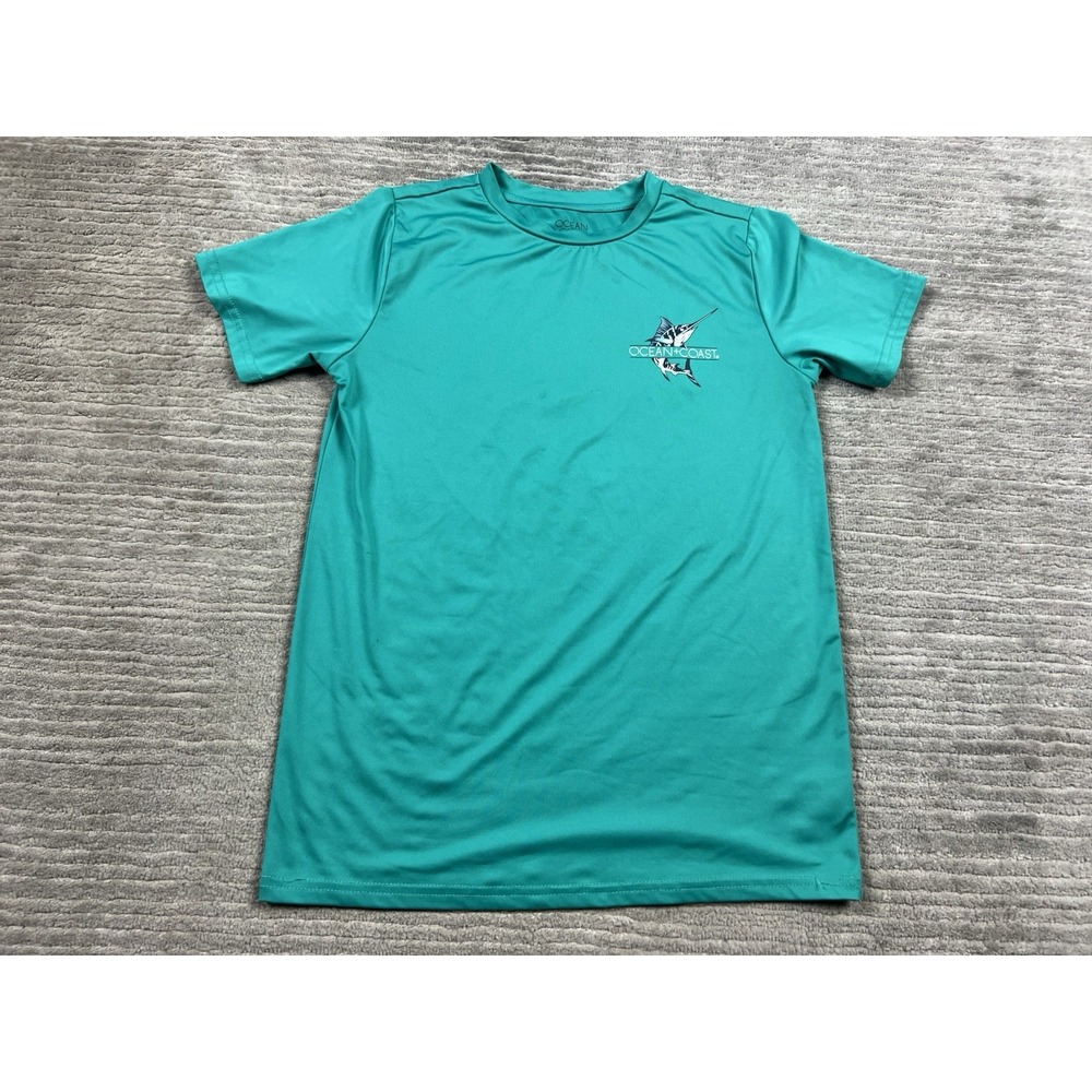 Ocean Coast Shirt Youth‎ Medium Green Short Sleeve Southern Angler Athletic